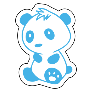 Baby Panda Sticker (Baby Blue)